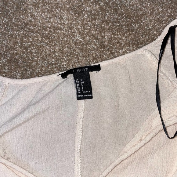 Forever 21 top boho flowy Cottage Core, Lagen Look, BoHo, Prairie Style SZ SM - Picture 7 of 8